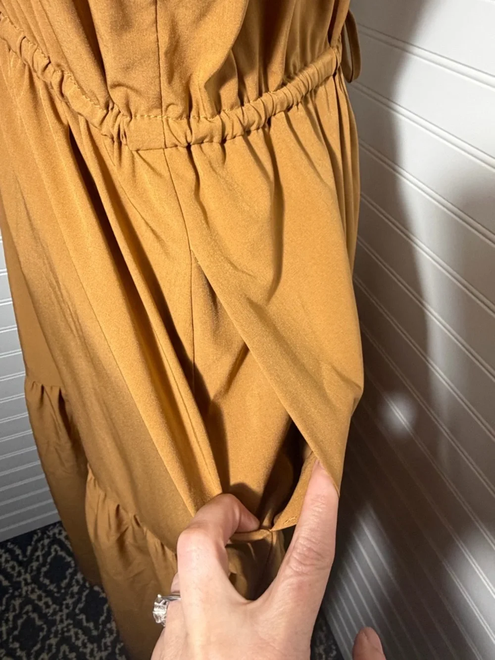 Calvin Klein Deep Tan Maxi Dress - Picture 4 of 11